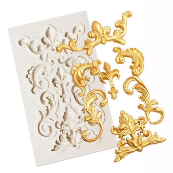 Geprägte Silikon Fondantform Kuchen Schokolade Paste Backform Dekorationswerkzeug