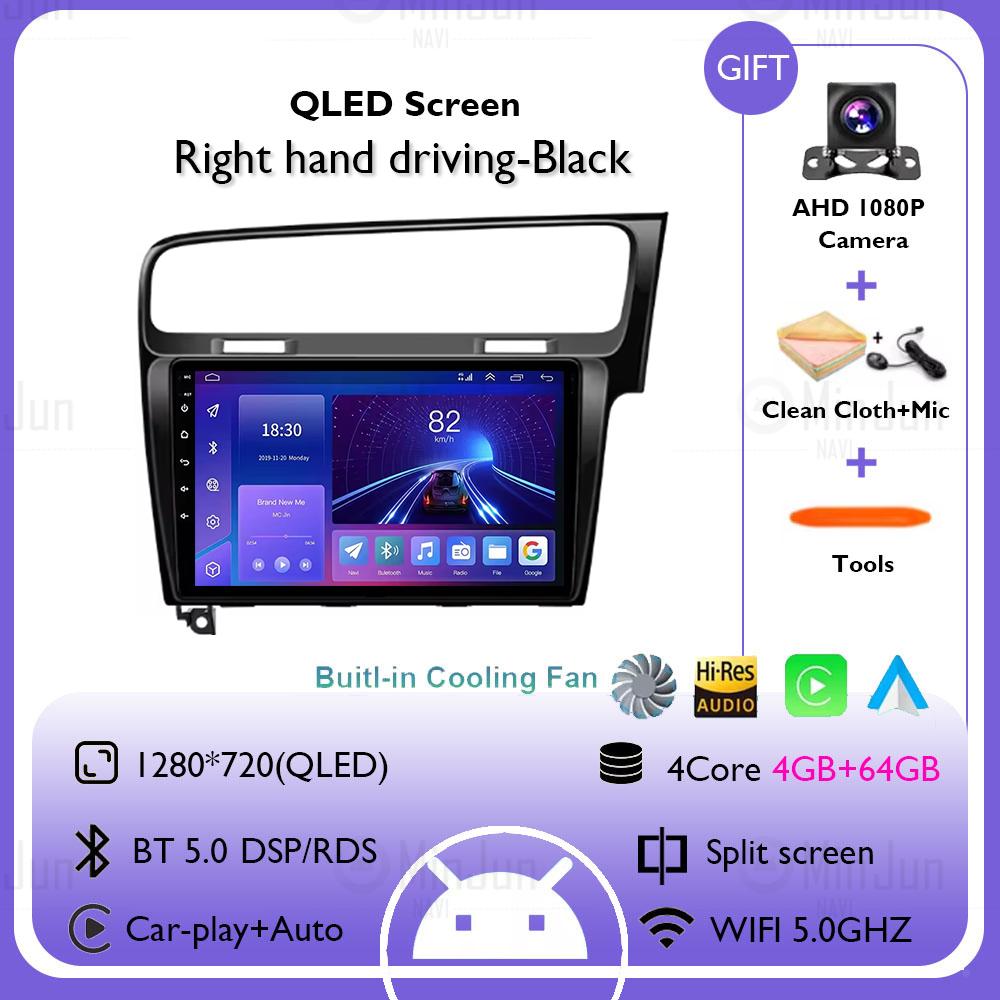 2K Screen Android 14 Car GPS Radio Multimedia For Volkswagen Golf 7 2012 - 2020 Car Radio Multimedia Video Player Navigation