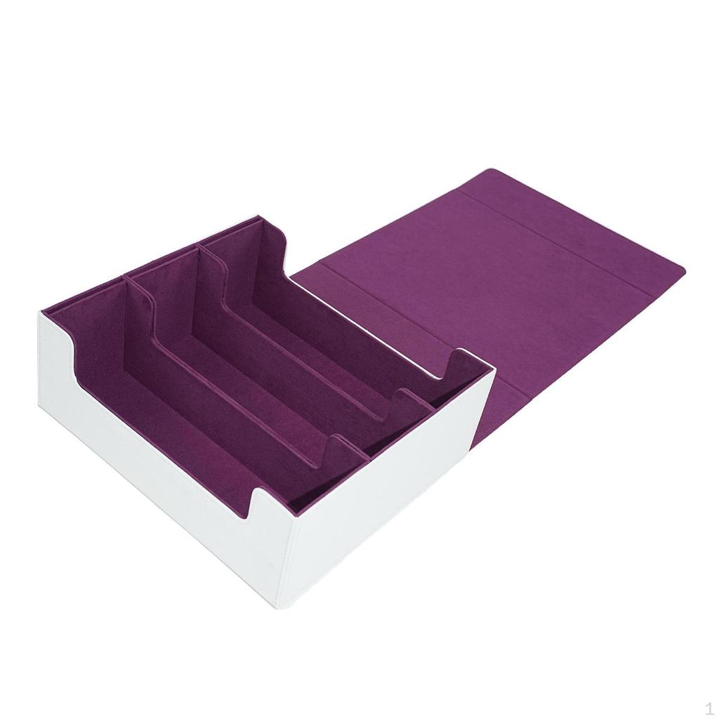 Card Deck Storage Box for Collectible Game Cards and Sports