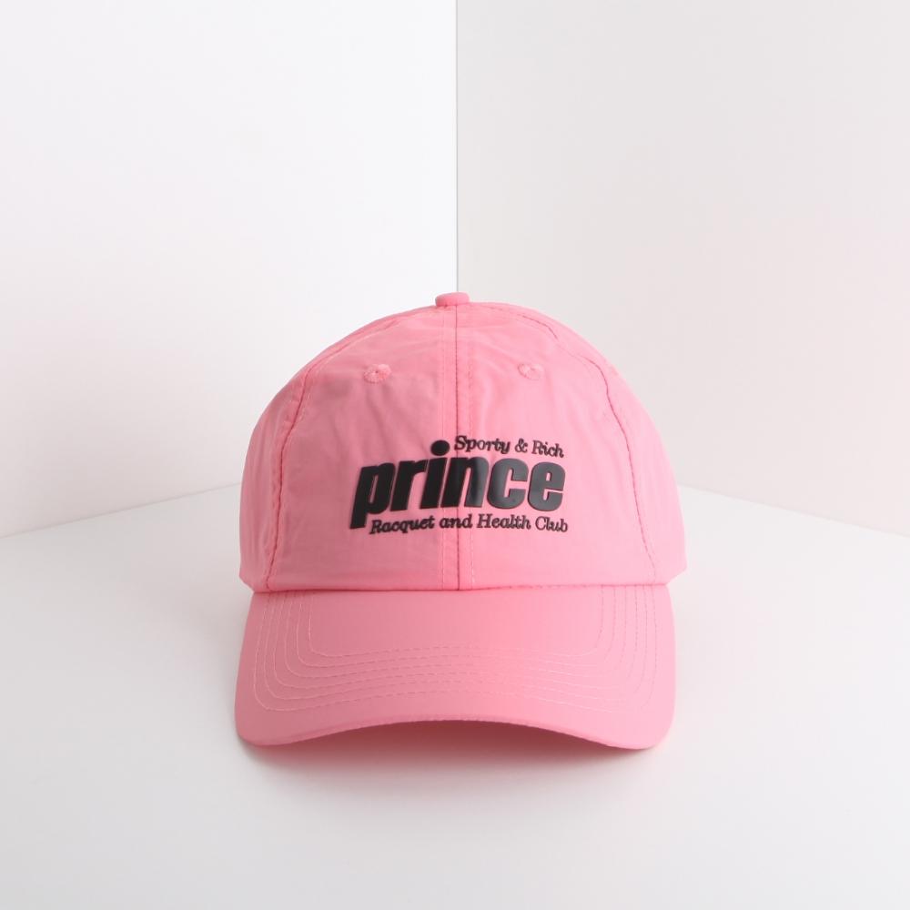 

22FW Sporty and Rich Hat Нейлоновая бейсболка Prince розового цвета AC523PI