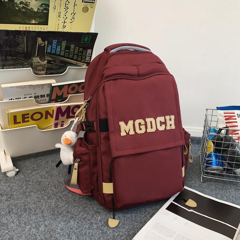 Schoolbag1011 new trendy cool large-capacity leisure travel bag junior high school student campus schoolbag couple fashion backpack
