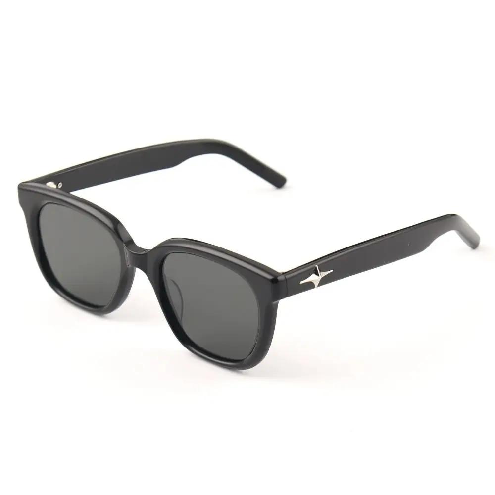 Punk Black Frame Sunglasses Block Glare High Definition Vision Black Shades Glasses Eye Protection Eyewear For Women