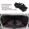 For 2026 Tesla Model 3 Highland Rear Trunk Left Side Storage Box with Cover Tail Boot Organizer Partition Decoration Accessories
