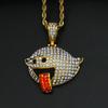 Pendant Hip Hop Naughty Elf Fashion Light Luxury Stone Necklace