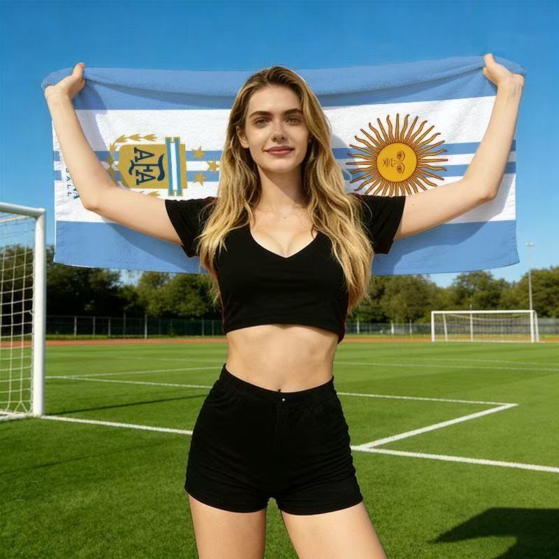 Football World Cup support towel