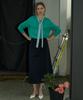 Soire A Line Cotton Skirt - Navy
