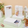 12pcs Kraft Paper Storage Gift Drawer Boxes Gift Packaging Case for Wedding Party Supplies Rectangle White Finish Product: 18.2x12.7x5.5cm