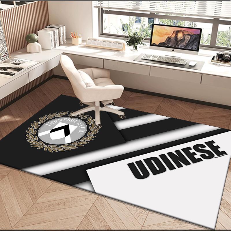 1PC rug Udinese-Calcio Crest Design Carpet, Chair Rug,Area Rug for Office Bedroom living rooms bedroom, Doormat decor Christmas fan gifts