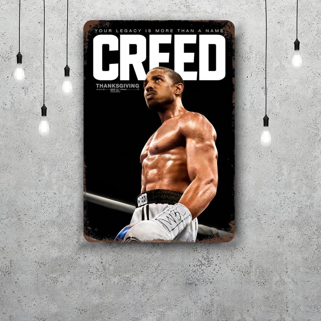 Creed III Creed II Metal Signs wall decor Vintage Tin Signs Captain Metal Poster Decor for Bar Pub Club Wall Decoration