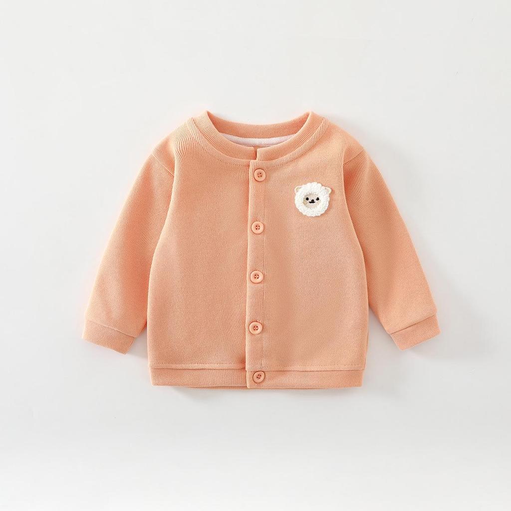 Jingqi Baby Windproof Cardigan - New Spring/Autumn 2025 Style, Warm Outing Wear for Boys and Girls