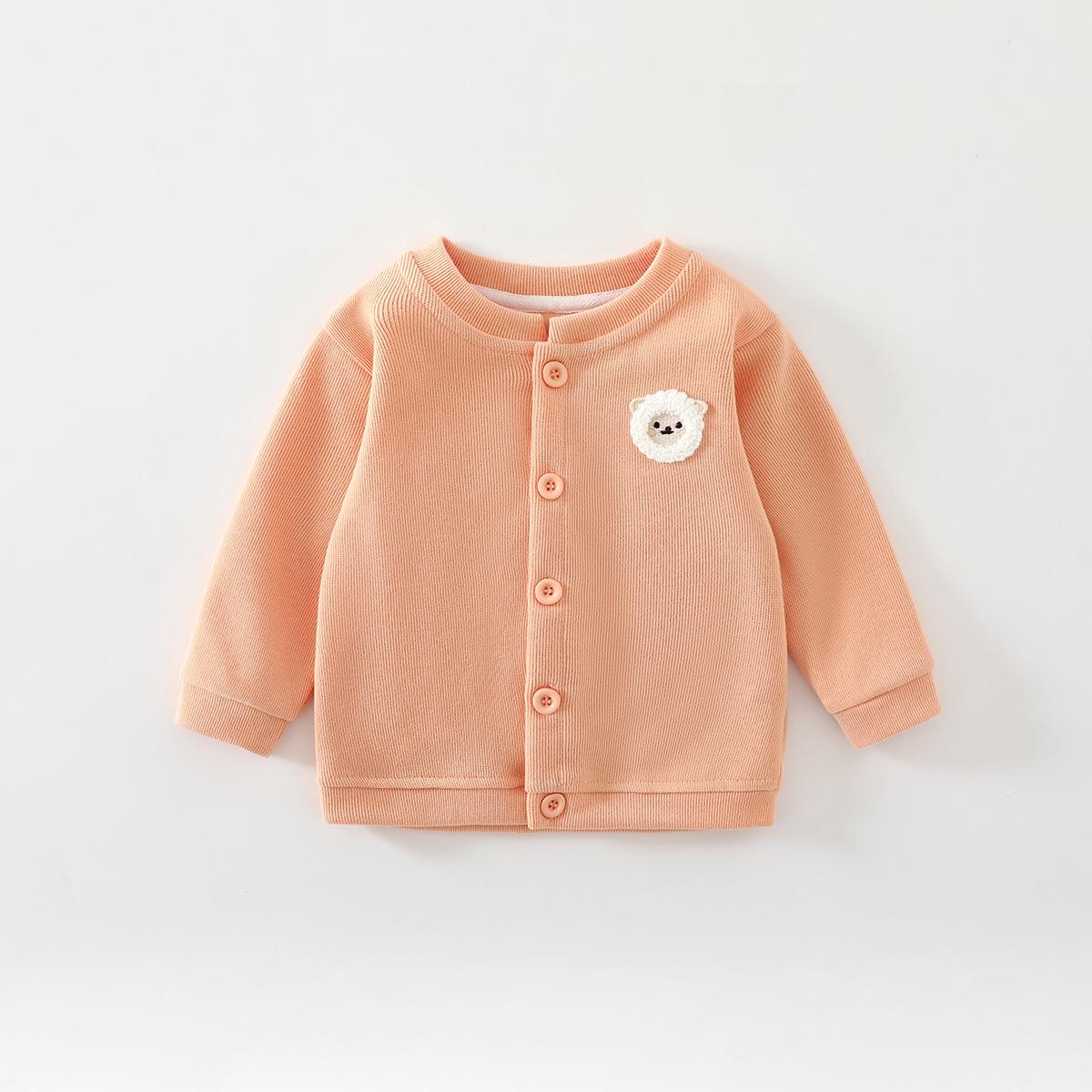 

Вітрозахисний кардиган Jingqi для малюків - Новий стиль Весна/Осінь 2025, Теплий одяг для прогулянок для хлопчиків та дівчаток 100 cm помаранчевий