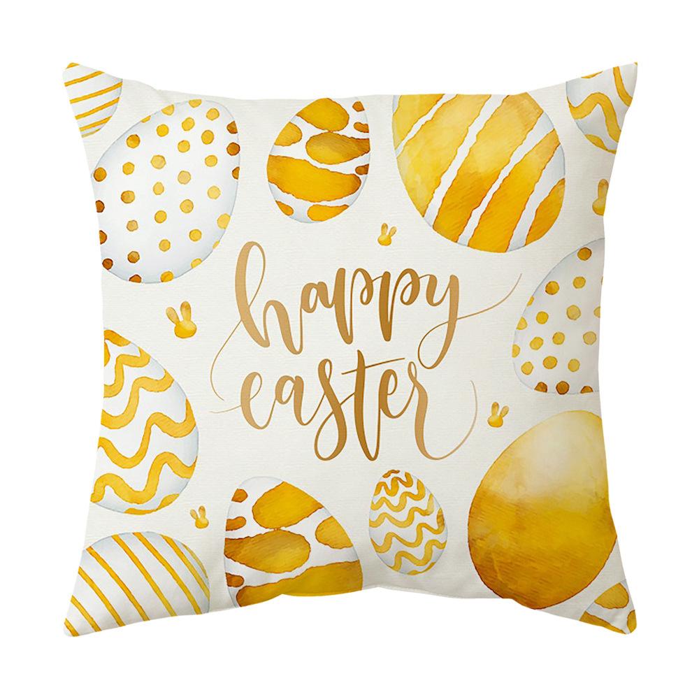 Easter Pillow Cover, Living Room Sofa Cover, Car Cushion Cover, Bay Window Cushion, Office Waist Protector