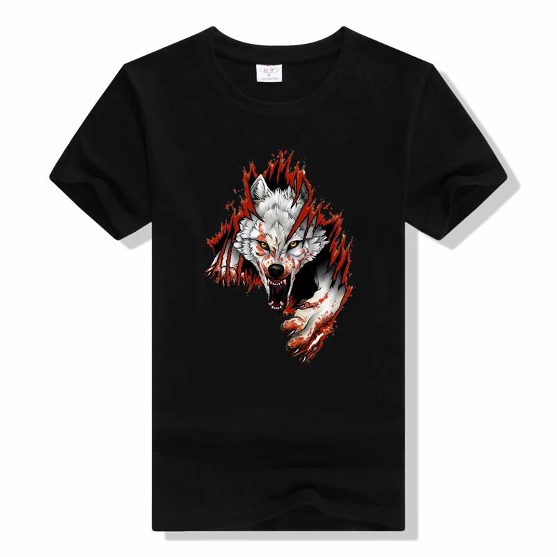 Bad Wolf t-Shirt fashion Summer Wolf pattern Clothes Tee Funny Casual  t-shirts Tops