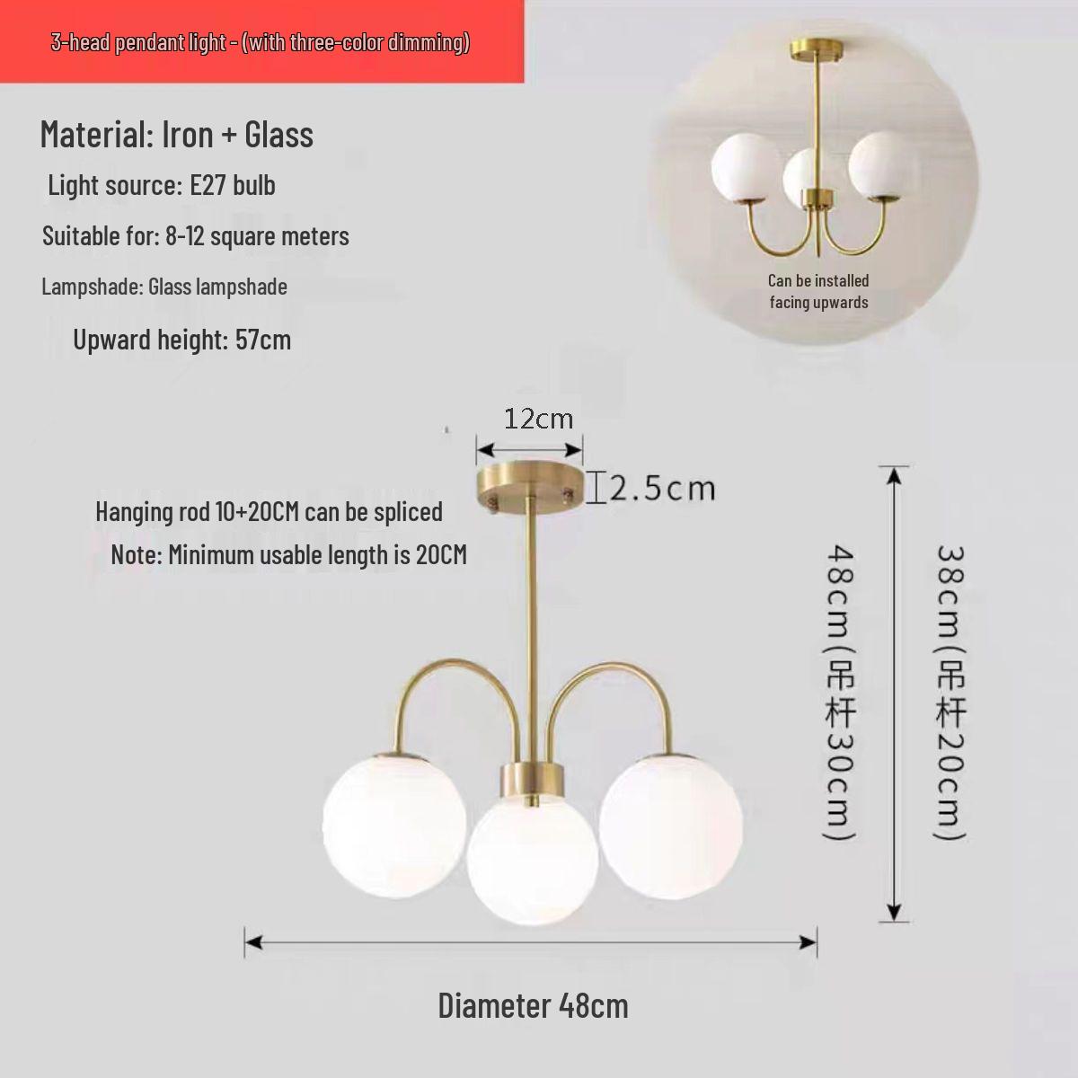 Винтажная французская люстра Спутник - Средневековый стиль для гостиной, столовой и спальни