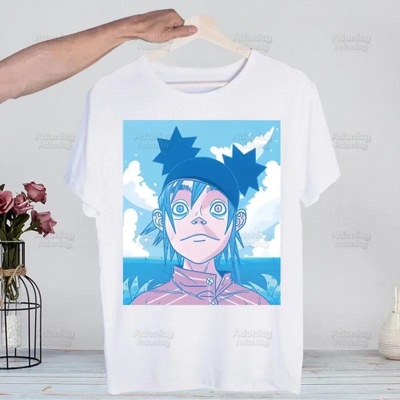 

Музыкальная группа Gorillaz ПАНК РОК ChakaKhan Noodle Смешная футболка Мужская Новая Повседневная Футболка с коротким рукавом Homme Манга Унисекс Футболка Футболки 4XL