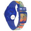 SWATCH Quartz Movement Pompidou Special Fashion Unisex Swiss Watch 41mm Color Dial Plastic Case Silicone Strap GZ712-SWATCH