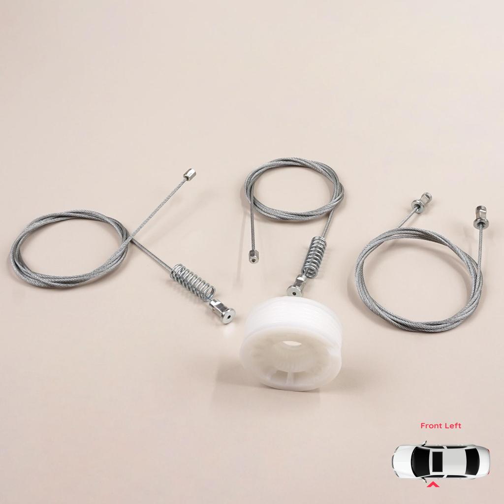 BWR5554 Window Regulator Repair Set Left Door for Smart Fortwo 451 MK2 2006-2014 Coupe 4517200146