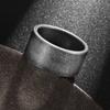 Retro Metal 8/10/12mm Antique Distressed Wide Ring For Men Stainless Steel Ring Punk Gothic Rock Hiphop Accessories  Gift