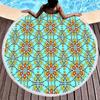 Telo da Spiaggia Rotondo Floreale Boho Microfibra Bohemia Assorbente Coperta da Spiaggia Geometrica Astratta Asciugamano da Piscina per Viaggio Picnic Bagno
