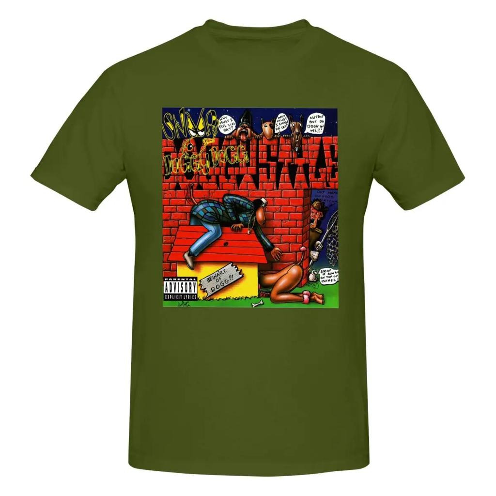 Estate Harajuku Personalizzato Snoop Doggy Dogg Doggystyle Death Row Records per Uomo T-shirt Puro Cotone Girocollo Abbigliamento Originale