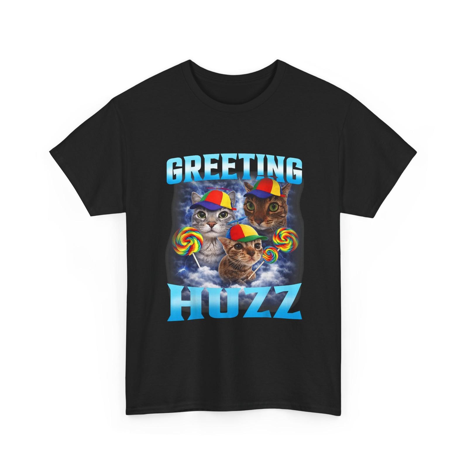 Cat Meme T-Shirt, Greetings Huzz Funny Memes Lovers T-Shirt S