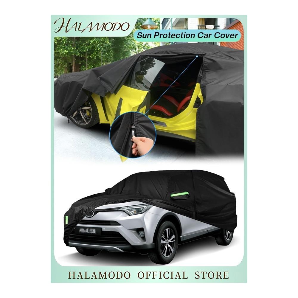 

Universal Full Car Cover Reflective Strip Sunscreen Protection Car Cover Car Sunscreen Heat Protection Dustproof Scratch-Resistant UV Protection Car