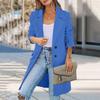 Women's Lapel Mid-length Button-down Woolen Coat