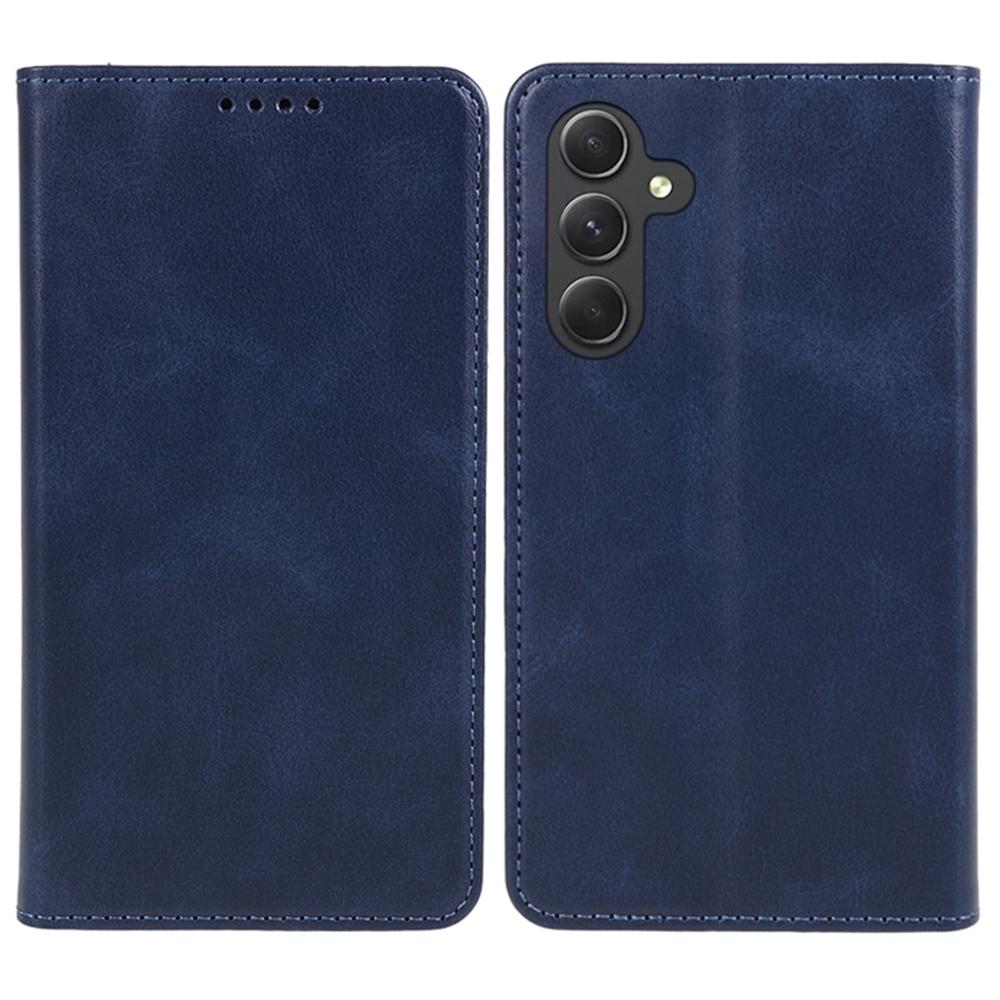 For Samsung Galaxy A17 5G/A26 5G Case Strong Magnetic PU Leather Phone Cover Calf Texture