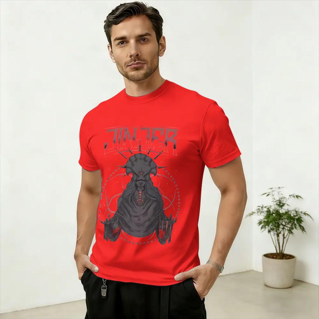 Band JJinjers Art Unisexs T Shirt Funny Tees Short Sleeve Round Collar TShirts Pure Cotton 6XL Tops