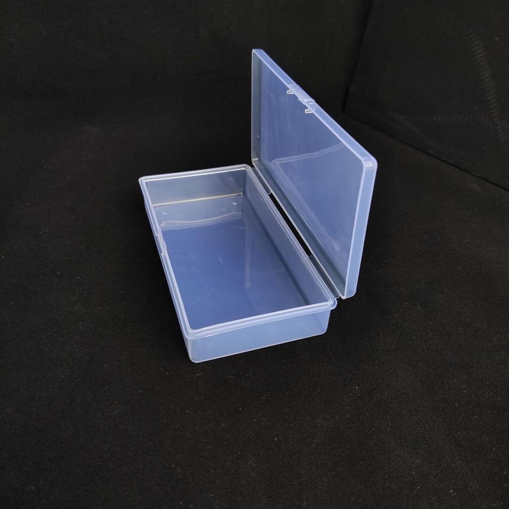 Clear Rectangular Storage Box for Tools, Tackle, Screws, Buttons, or Jewelry.