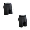 BONITOS 2 Stk Lange Herre Truser Ventiler Boxers Undertøy For Man Underbukser Ensfarget