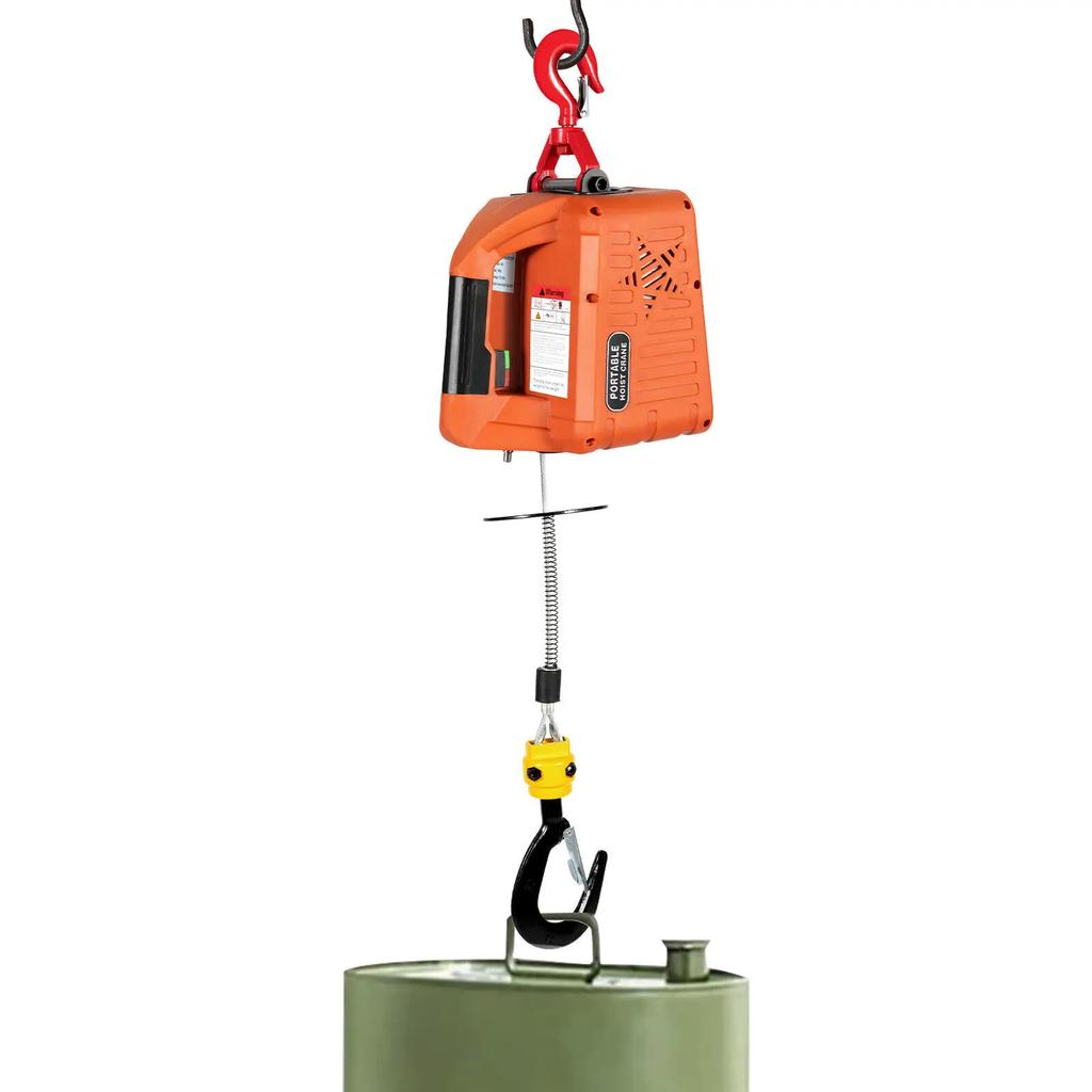 3-in-1 Electric Hoist 1100lbs Lift Capacity Wireless Remote Control Portable 1500W Motor for Lifting Tasks