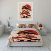 Cartoon pirate with sword. Bedding sets Duvet cover sets Duvet covers Pillowcases(1 * Duvet Cover 2 * Pillowcases without duvet insert)