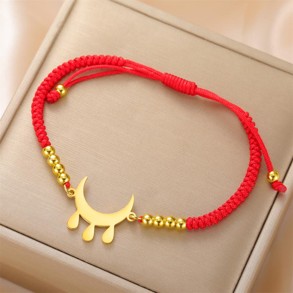  Stainless Steel Blessing Symbol Bracelet for Women Men Classic Geometric Pattern Bracelet Good Lucky Jewelry Party Gifts