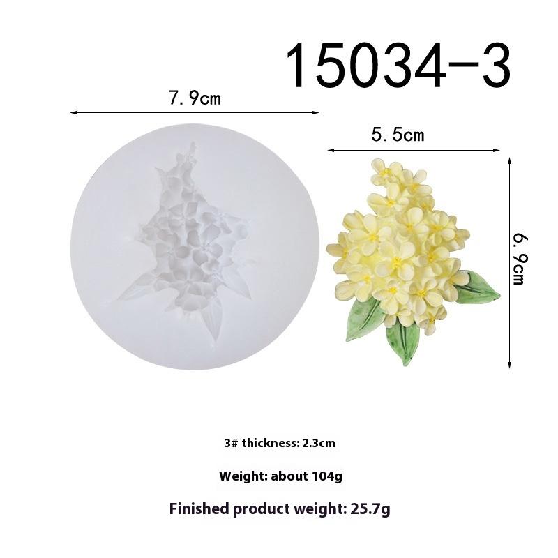 Osmanthus Flower Scented Candle Silicone Mold Perfect For Car Fresheners & Resin Crafts