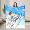 IDOLiSH7 Soft Blankets Travel Plush Bedding Throws Fluffy Living Room Flannel Bedspread Sofa Bed Cover