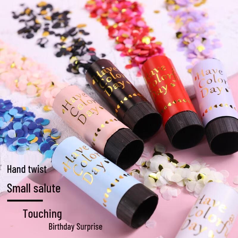 JINGRUIXIANG Hand-Twisted Confetti Poppers
