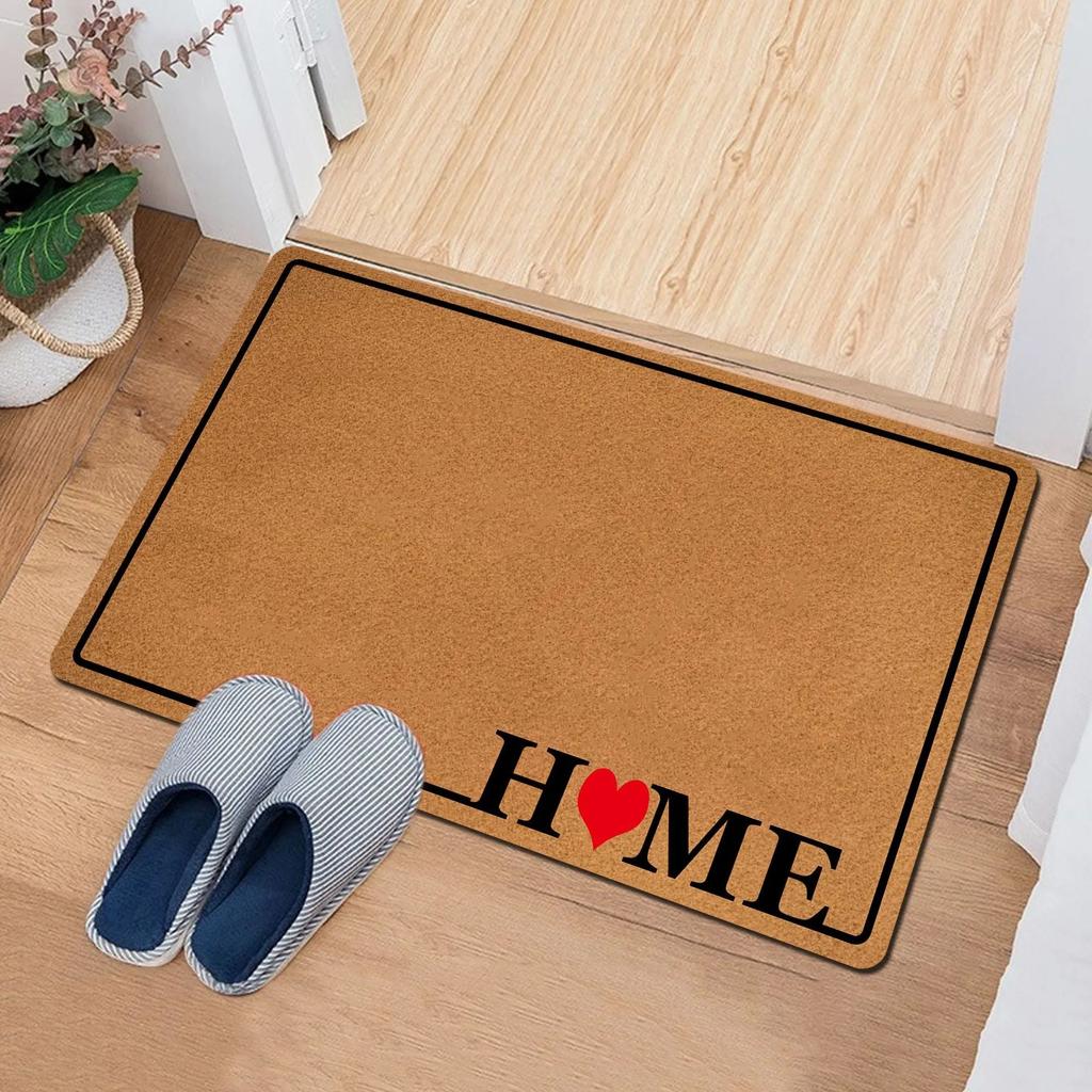 Welcome Sweet Home Floor Mat Door Mat Entrance Carpet Bathroom Absorbent Non Slip Kitchen Mat