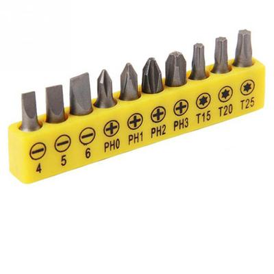 10-teiliges Schraubendreher-Bit, magnetisch, multifunktional, verschiedene Größen, Schraubendreher-Bit-Set für den Haushalt