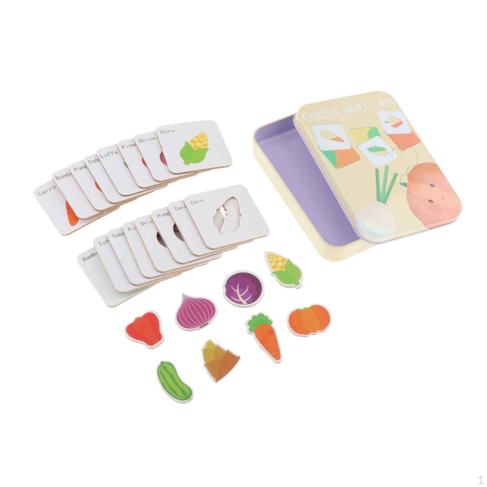 Children Learn FlashCards Fruits Educational Toy 3 Years vegetable