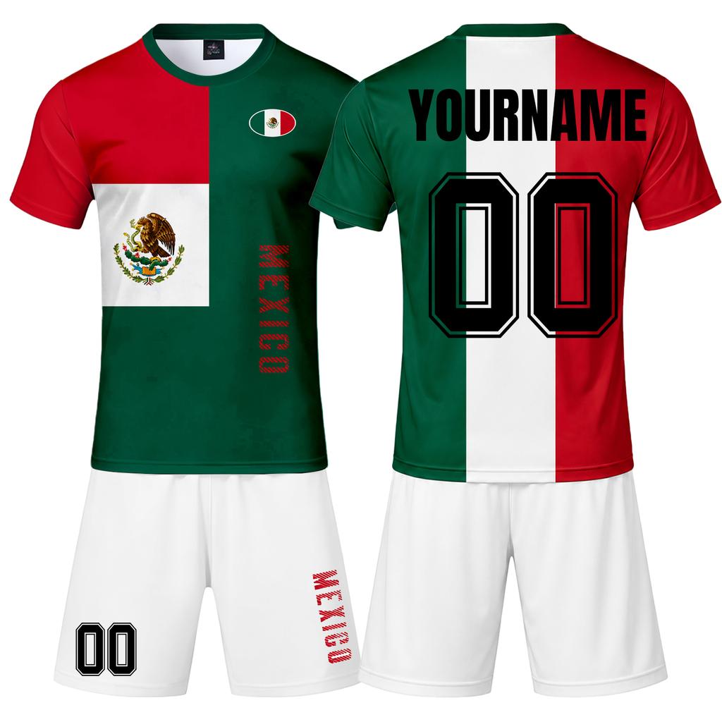 Adult and Kids Soccer Jersey Set Customizable Football Shirt and Shorts Lightweight Breathable Sportswear Suitable for Team Training and Matches