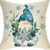 Nordic Christmas Snowman Pillowcase Linen Sofa Cushion Pillowcase New Style Christmas Pillowcase