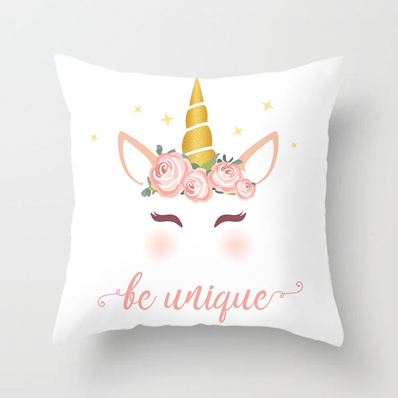 Internet Celebrity Cute Animal Pillow Cover Living Room Sofa Cushion Cover Bedside Pillow Cover