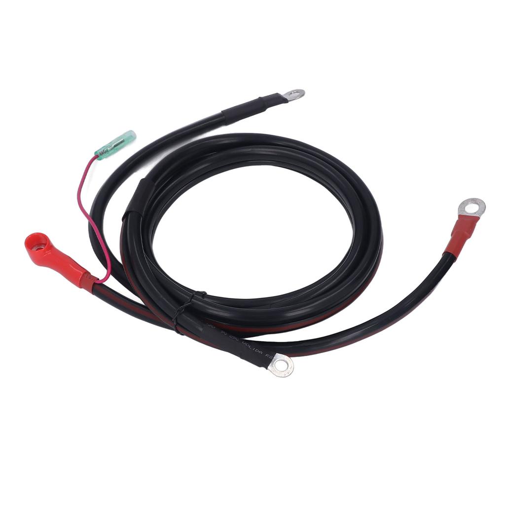 Battery Cable Black 2M Pure Copper Battery Cable Replacement for Parsun Powertec Outboard Engine 15‑85HP