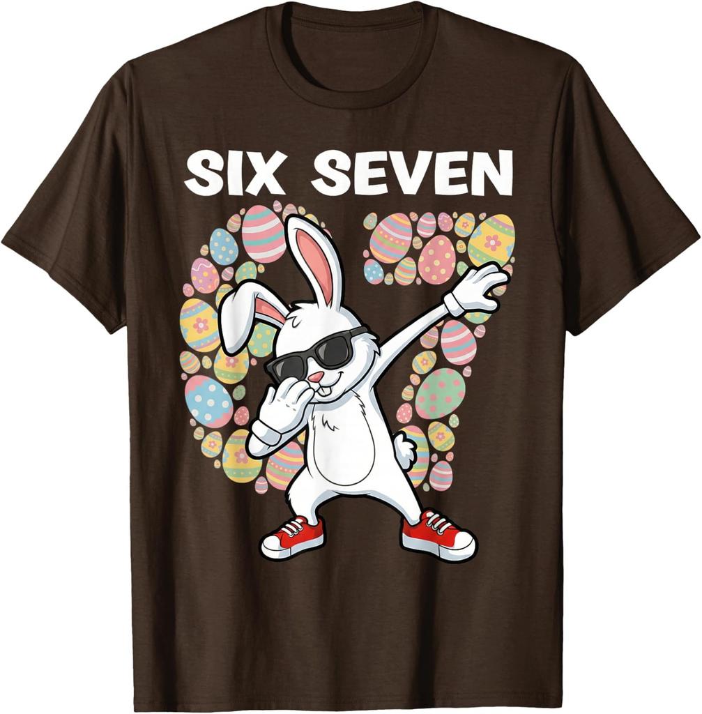 Happy Easter Day Dabbing Bunny Six Seven Design Unisex T-Shirt