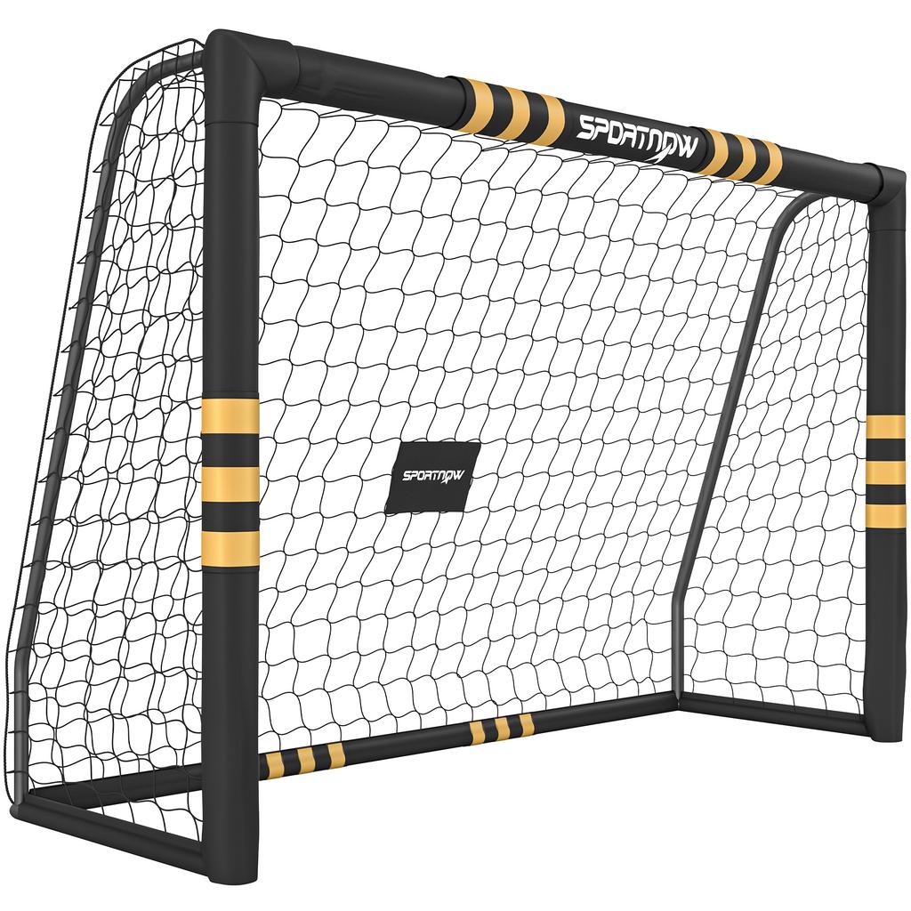 Football Goal with Protective Foam, 2.4 x 1.6 m, Yellow