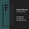 Liquid Silicone Case For Samsung Galaxy S22 S24 Ultra S23 S20 S21 FE S25 Edge A17 A52 A55 A53 A54 A56 5G S26 A37 A57 Soft Cover