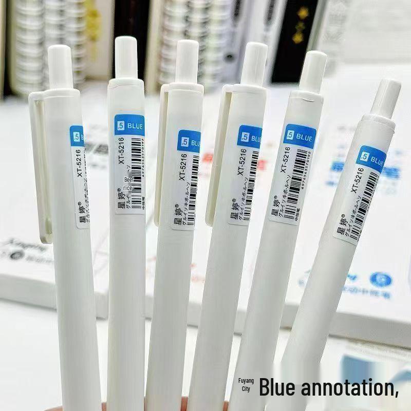 Tri-Color Ballpoint Pens for Primary Students: Red, Blue, Black