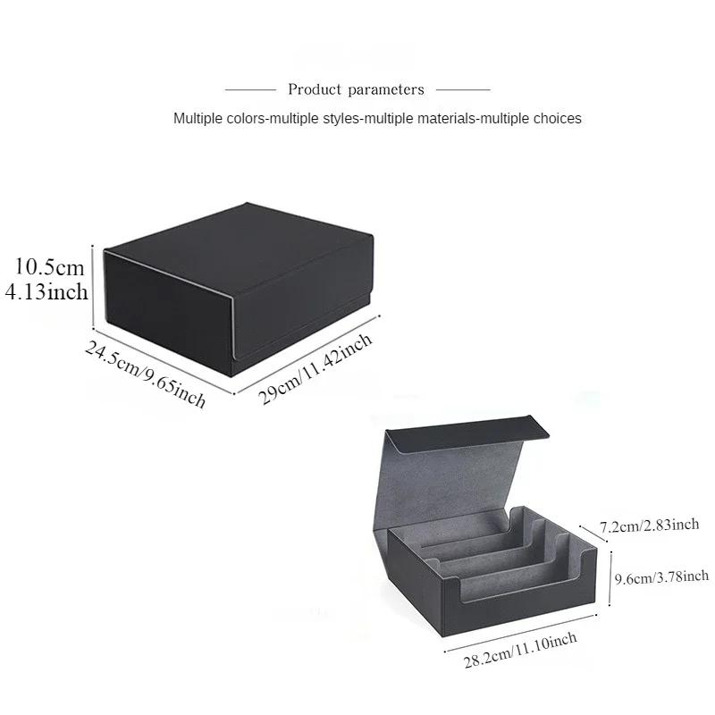 Aufbewahrungsbox für 1800/600/100+ Sammelkarten PU-Leder Commander-Kartendeck-Hülle Magnetverschluss Kartenhalter für Magic-Spielkarten