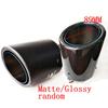 1Pcs Carbon Fiber Car Tail Muffler Tip Pipe 63mm In 89mm Out Gloss/Matte Random
